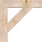 Ekena Millwork Traditional Block Smooth Bracket w/ Offset Brace, Douglas Fir, 7 1/2"W x 32"D x 32"H BKT0806X32X32TRA05SDF - alternate 2